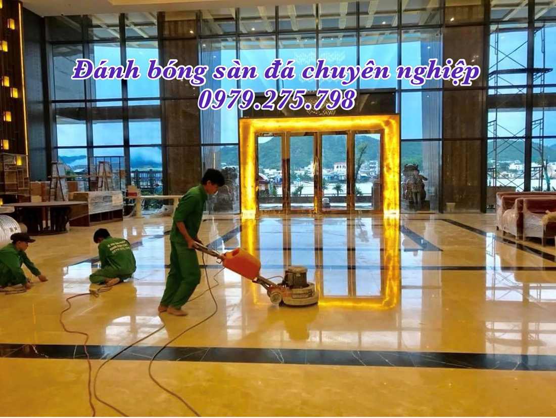Đánh bóng sàn đá tự nhiên tại An giang