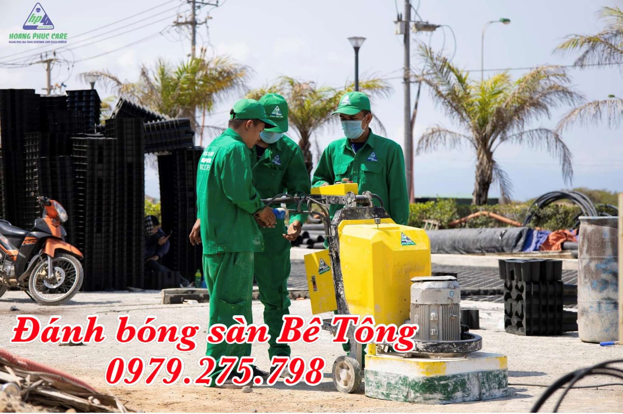 Dịch vụ đánh bóng sàn bê tông tại Điện biên