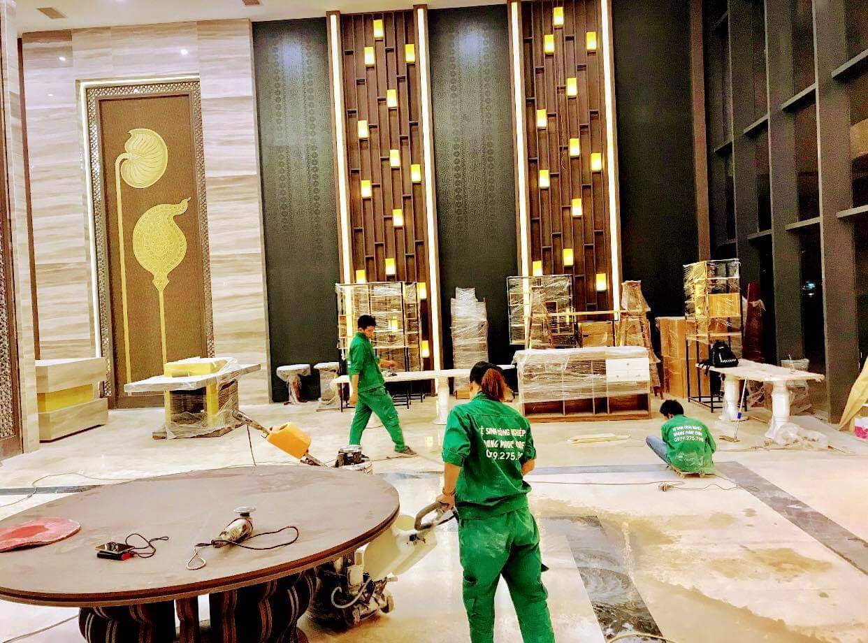Dịch vụ đánh bóng sàn đá tự nhiên tại Quảng Ngãi