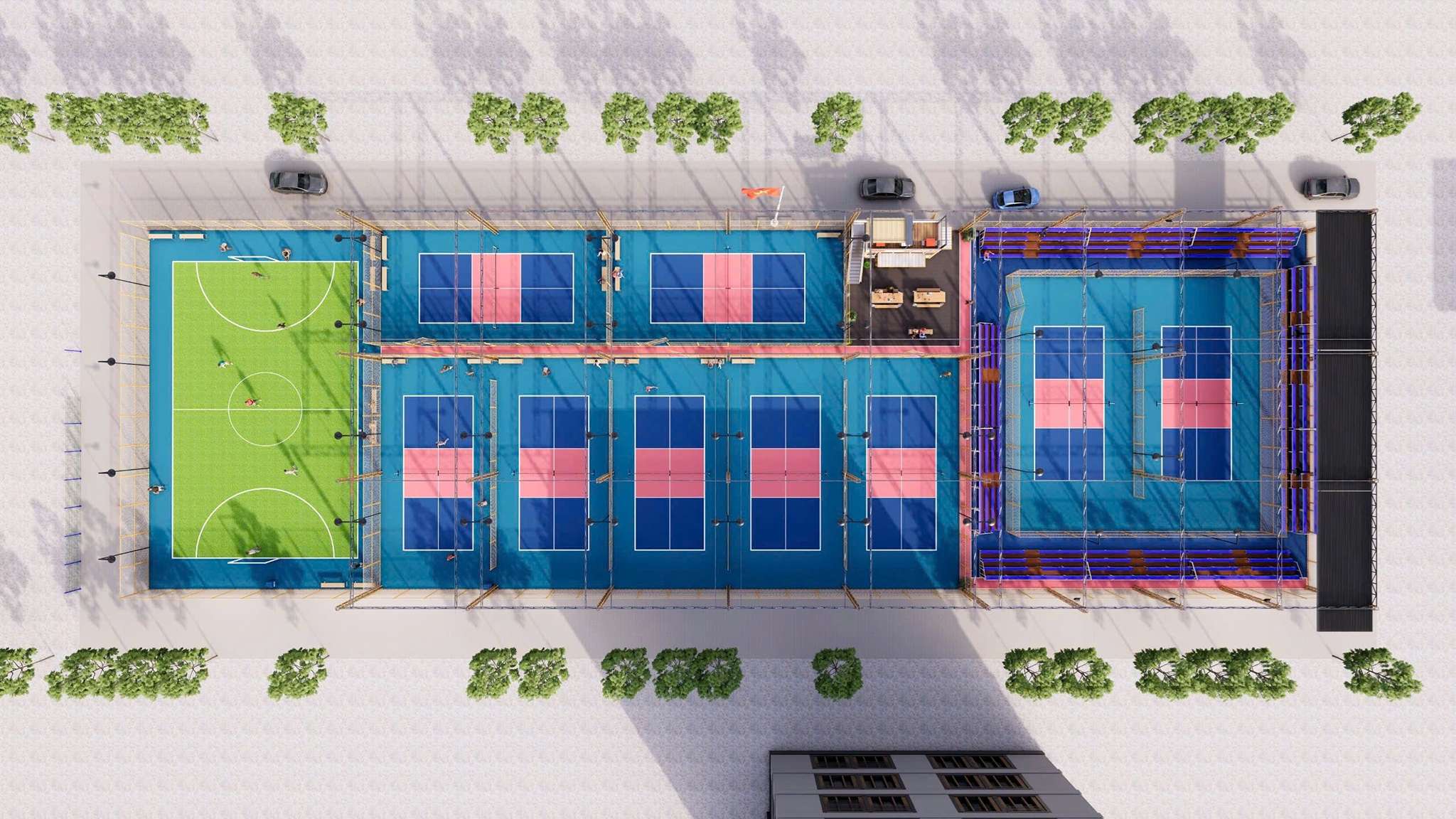 Thi Công Sân Pickleball Tại Đồng Tháp, Tiền Giang & Long An | Sơn & Sửa Sân Thể Thao
